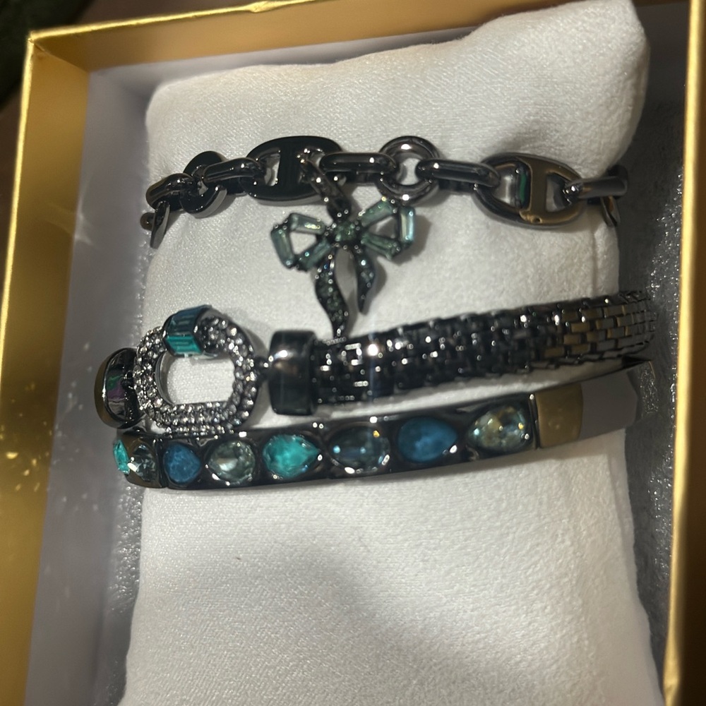 Gem society bomb party bracelet all wrapped in a bow